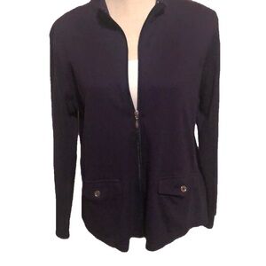 The Tog shop zip up jacket , navy, medium